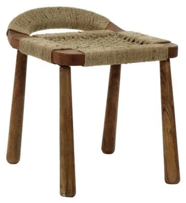 Produktbild von Pomax Ginkgo Hocker, Braun, L 41 x w 50 x H 50 cm