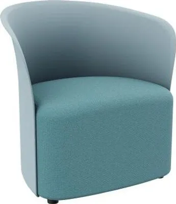 Produktbild von PAPERFLOW Sessel CROWN blau schwarz Stoff