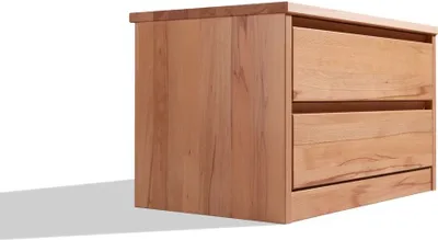 Produktbild von Nachtkommode Amsterdam 58 x 38 x 39 cm in Eiche geölt 2 Schubladen
