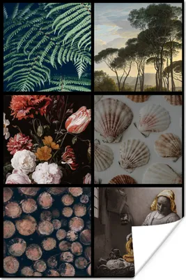 Produktbild von MuchoWow® Poster Collage - Milchmädchen - Vermeer 20x30 cm - Papierdruck