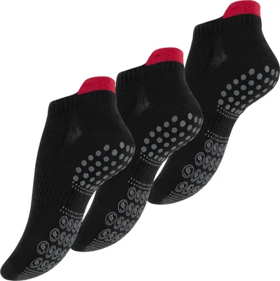 Produktbild von STARK SOUL® 3 Paar Sportsocken mit ABS-Sohle - 35 - 38 - Schwarz