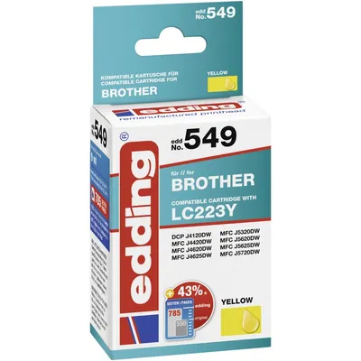 Zdjęcie produktu dla Edding EDD-449, Czarny, Cyjan, Purpurowy, Żółty, 18 ml, 10,5 ml, 4 szt., 705 stron(y), Multipak