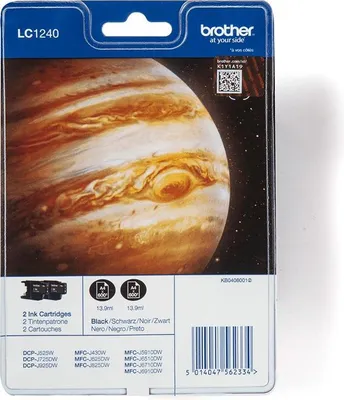 Immagine prodotto di brother LC1240BKBP2 brother LC-1240BK cartucce per stampante nere, set di 2
