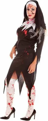 Obrázek produktu pro Převlek pro dospělé Zombie jeptiška M/L (4 kusy)