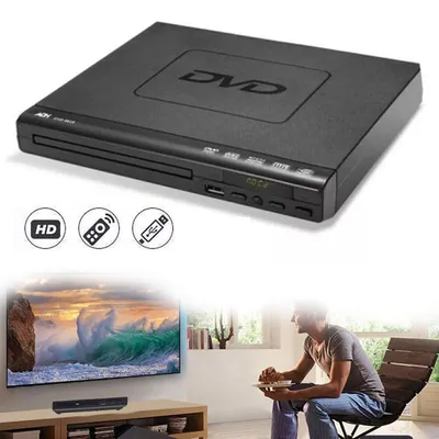 Produktbild von DVD Player mit Kabel Enthalten und Fernbedienung, 1080P DVD-CD-Player, für Zuhause