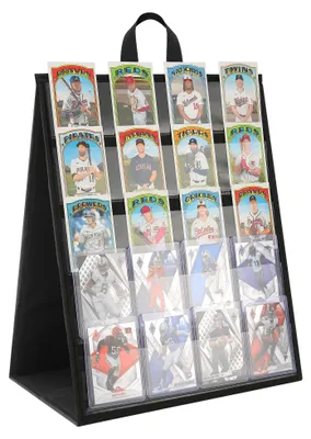 Imagen del producto de Exhibidor para tarjetas coleccionables: organizador 2 en 1 para mesa y pared