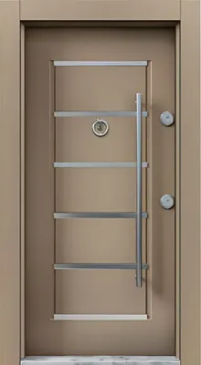 Produktbild von Beige Eingangstür Designer Metalltüren Hochwertige Haustür Türen