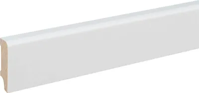Produktbild von Sockelleiste Echtholzfurnier 12 x 40 x 2400 mm Weiß Echtholzfurnier Fußleiste furniert by PROVISTON 24 Meter | 10 Stück