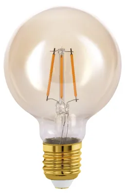Produktbild von Eglo LED Filament G80 Globe Vintage 4W = 32W E27 Gold extra warmweiß 2200K