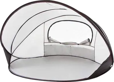 Produktbild von DERYAN Pop-up Strandmuschel XXL 155x133x95 cm Silbern