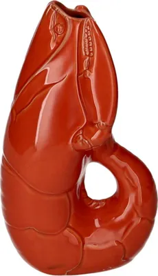 Produktbild von Gift Company Madame Crevette Hummer Vase S orangerot 26,7cm