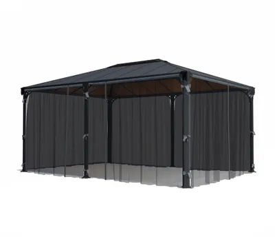 Produktbild von Palram - Canopia Polyester Moskitonetz für Pavillon Milano 4300 Martinique 5000 Grau