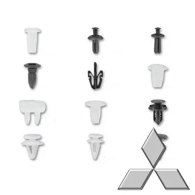 Produktbild von Trim Clips Sortiment Unten Mitsubishi - 370 Stück