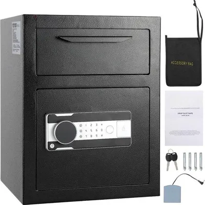 Productafbeelding van Veiligheidskluis 1,7 liter - Elektronisch codeslot, 2 noodsleutels, 45 x 30 x 35 cm