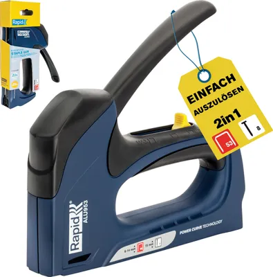 Immagine prodotto di Rapid ALU953 Graffatrice manuale Graffatrice per graffette tipo 53 e chiodi tipo 8 Alluminio 5001678