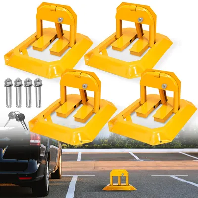 Immagine prodotto di Barriera di parcheggio Eikuavons, bloccabile, con braccio pieghevole, completa di chiave e 4 viti