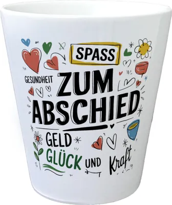 Produktbild von Wünsche Zum Abschied Blumentopf für Kollegen und Freunde
