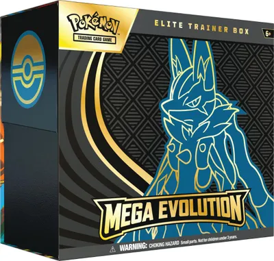 Produktbild von TCG Mega Evolution Elite Trainer Box Lucario / from Assortbeschädigt