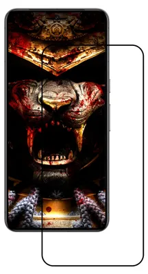 A screen protector for a smartphone, displayed on a white background.