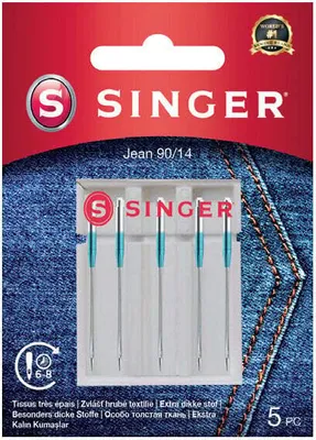 Produktbild von Singer Denim Needle 90/14 5PK 7393033107420