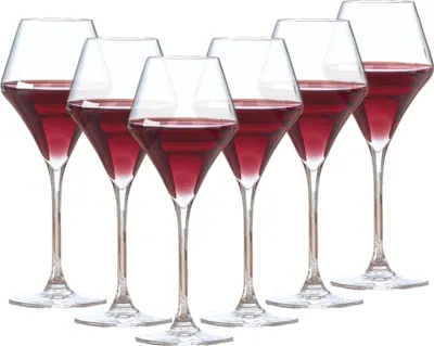Produktbild von OTIX Weingläser Rotweingläser Weißweinglas 370ML Transparentes Kristall TOPAZ