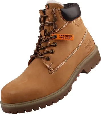 Produktbild von Dockers by Gerli Herren Leder Stiefel gefüttert Gelb (Golden Tan)