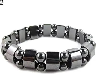 Produktbild von Uni-Armband mit Magnetperlen, elastischem Seil, Stein, Modeschmuck für den Alltag-2