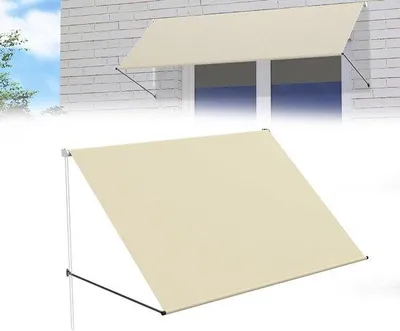 Produktbild von Balkonmarkise mit Fallarm - Wetterfeste Beschattung für Terrasse und Garten