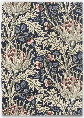 Produktbild von Handgefertigter Wohn- und Schlafzimmerteppich aus Wolle mit Blumenmuster ARTISCHOCKE
