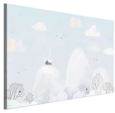 Immagine prodotto di LUMASOUL Quadri su tela 90x60 cm, Motivo invernale 1, Quadri da Parete per Soggiorno e Camera da Letto, 1 pezzo