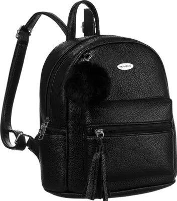 Image de Sac à dosPolyuréthanepour femme R-PZP-02-9939 Noir