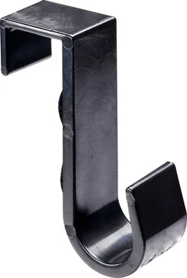 Produktbild von Türhaken 22 x 70 x 50 mm Kunststoff schwarz