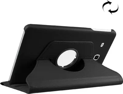 Produktbild von Tablet Tasche für Samsung Galaxy Tab E 9.6 Leder Schutz Hülle 360 ° Case Schwarz