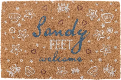 Image de Something Different - Paillasson "Sandy Feet Welcome" SD10047 (taille unique) (Naturel)