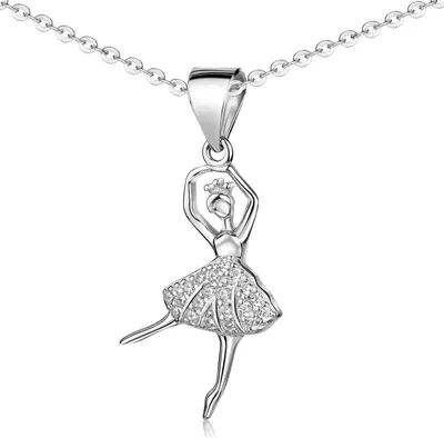 Produktbild von MATERIA by Matthias Wagner Anhänger Tänzerin mit Zirkonia aus 925 Sterling Silber wahlweise mit Kette KA-262