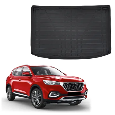 Image de Tapis De Coffre Sur Mesure Pour MG EHS Electric 2018-2024, Noir, Antidérapant, Bord Haut, Toutes Saisons