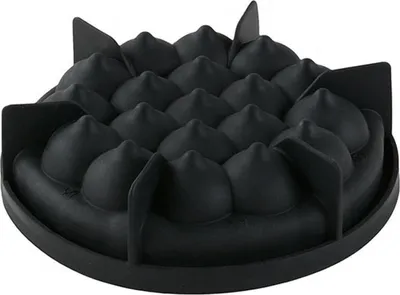 Image de Moule à gâteaux en silicone, rond avec petits chapeaux pointus, env. 20 x 5,5 cm