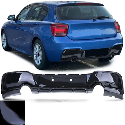 Für BMW 1er F20 F21 11-15 M135i mit M-Paket Heckdiffusor Diffusor SCHWARZ GLANZ in der Farbe SCHWARZ von Carparts-Online GmbH