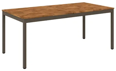 Produktbild von vidaXL Gartentisch Natur und Kaffee 147 x 88,5 x 75 cm