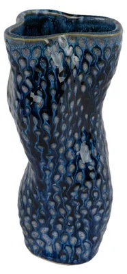 Produktbild von Decoris Vase Porzellan h20cm blau