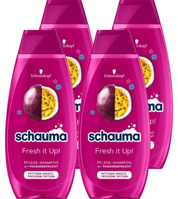 Zdjęcie produktu dla Schauma Fresh it up szampon pielęgnacyjny z marakują 400ml opakowanie 4 szt