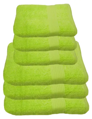 Produktbild von Julie Julsen Handtuch Set Limette,Set:6 tlg. 3 Badetücher 3 Handtücher
