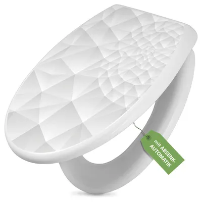 Produktbild von Toilettendeckel weiß mit Absenkautomatik und Motiv Nautilus [TDW 12529]