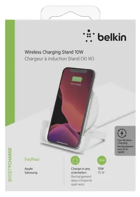 Produktbild von Belkin BOOST Charge wirel. Stand 10W Micro-USB Kab. Netzteil weiß