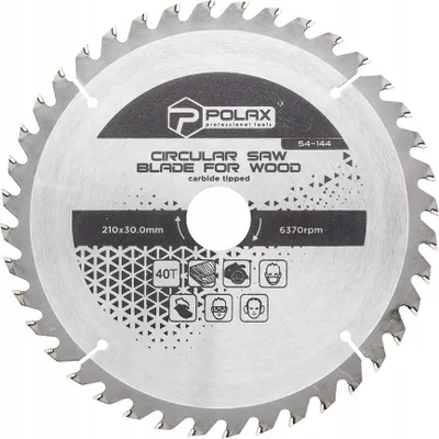 Zdjęcie produktu dla Tarcza piła tarczowa do drewna 210 x 30.0/25.4 40Т Polax