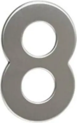 Produktbild von Nummer "8", 50 mm, selbstklebend, Edelstahl
