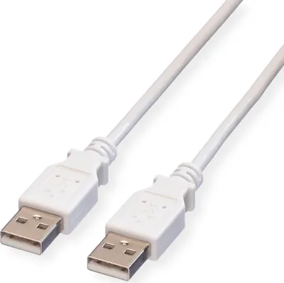 Produktbild von VALUE USB 2.0 Kabel, Typ A-A, weiß, 0,8 m