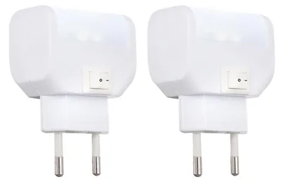 Produktbild von 2x LED Nachtlichter mit Schalter in weiß, CHASER