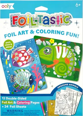 Produktbild von Ooly Bastelset Folienkunst Tiere - Kreatives Spielzeugset