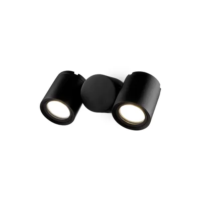 Produktbild von Maytoni Wall Street Wandleuchte O010WL-02B 2xGU10, Schwarz, aus Aluminum, exkl. Leuchtmittel